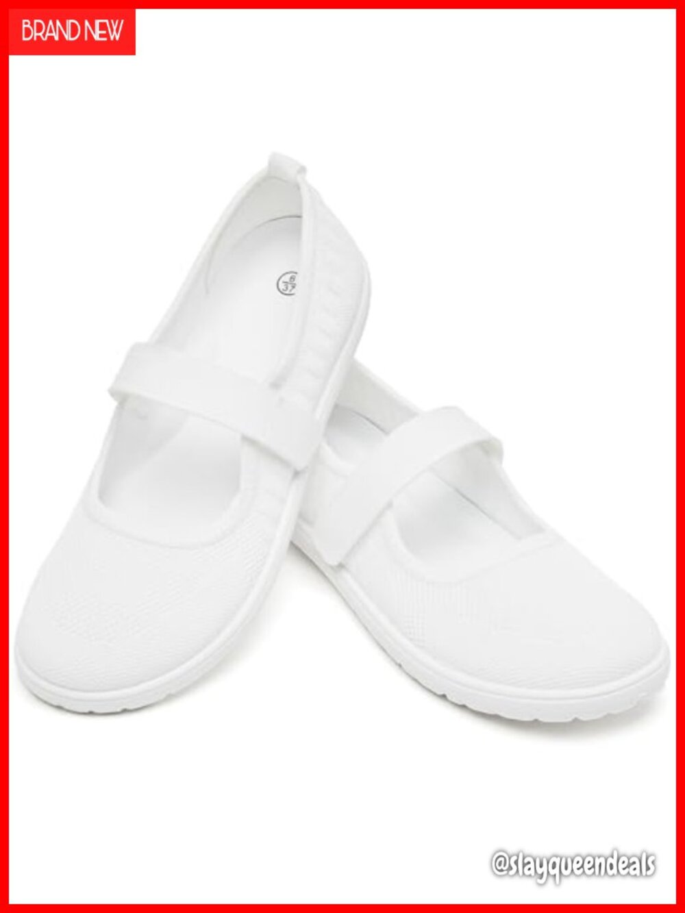 Womens Wide Toe Box Knit Mary Jane Flats Comfortable Slip On Dress Shoes
